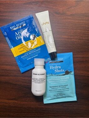 JVN & Grown Alchemist Deluxe Travel Hair Care Bundle + Marc Anthony Masks